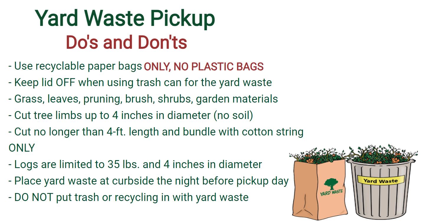 Yard Waste Do's and Don'ts